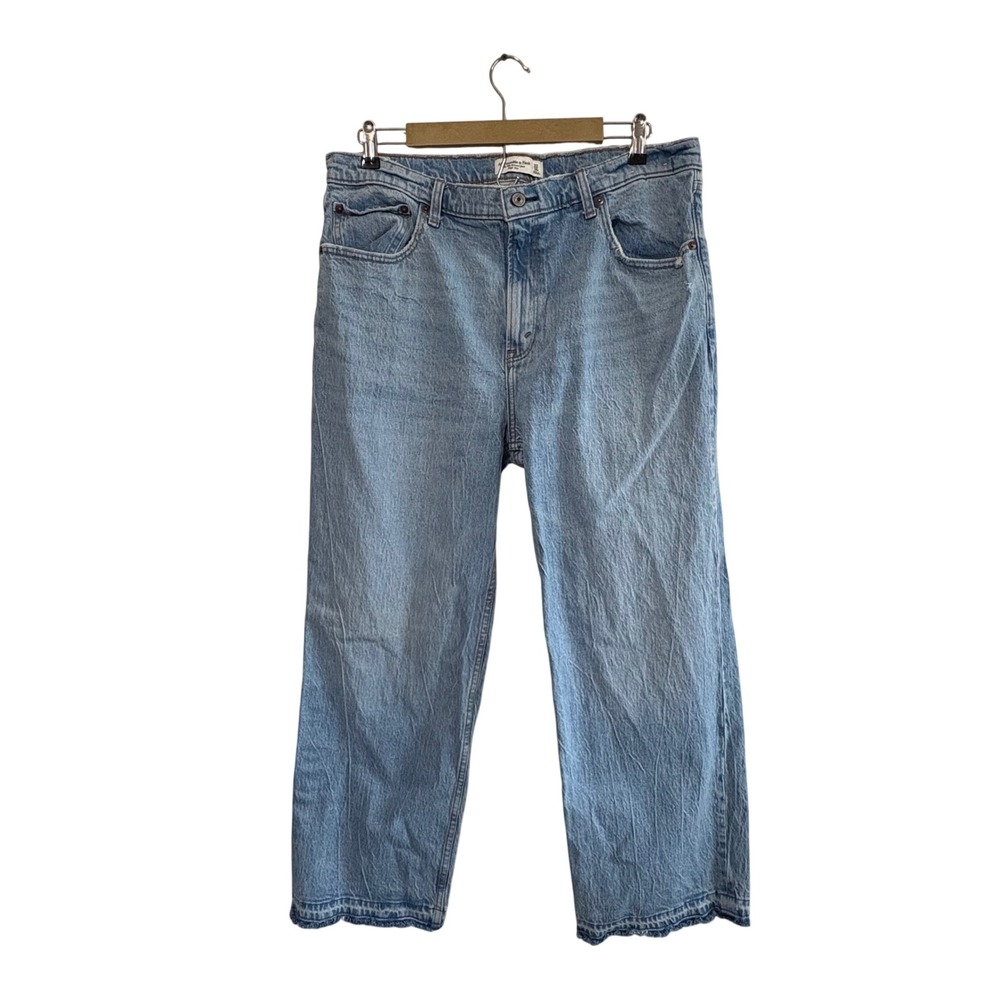 Abercrombie & Fitch Size 33 Short The 90s Relaxed Jean High Rise Denim Neutral